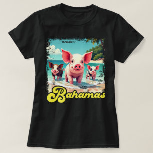 T-shirt Porcs nageurs des Bahamas - Aventure à la plage de
