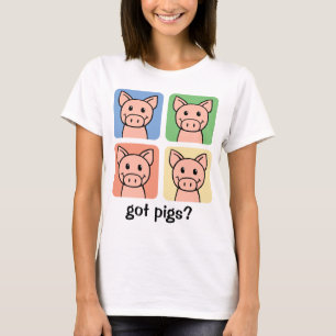 T-shirt Porcs obtenus ? Clipart (images graphiques) de