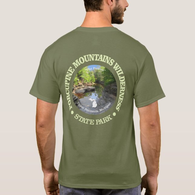 T-shirt Porcupine Mountains Wilderness SP (Dos)