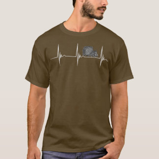 T-shirt Porcupine Rodent Heartbeat EKG Pulse Nature Animal