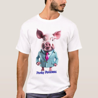 T-shirt Porky Personas drôles Pig personnages