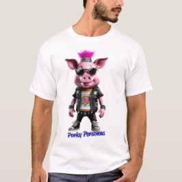 T-shirt Porky Personas drôles Pig personnages
