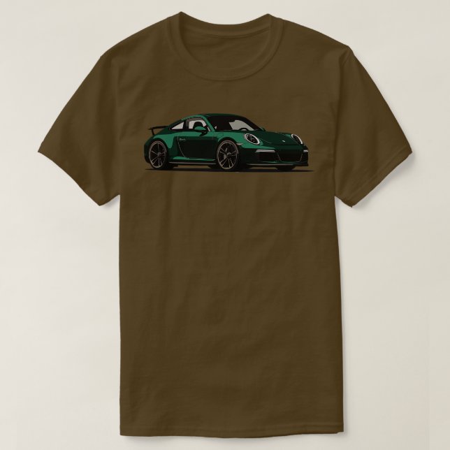 T-shirt Porsche verte (Design devant)
