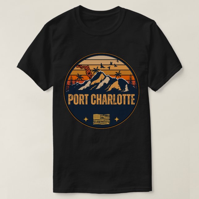 T-shirt Port Charlotte, Floride (Design devant)