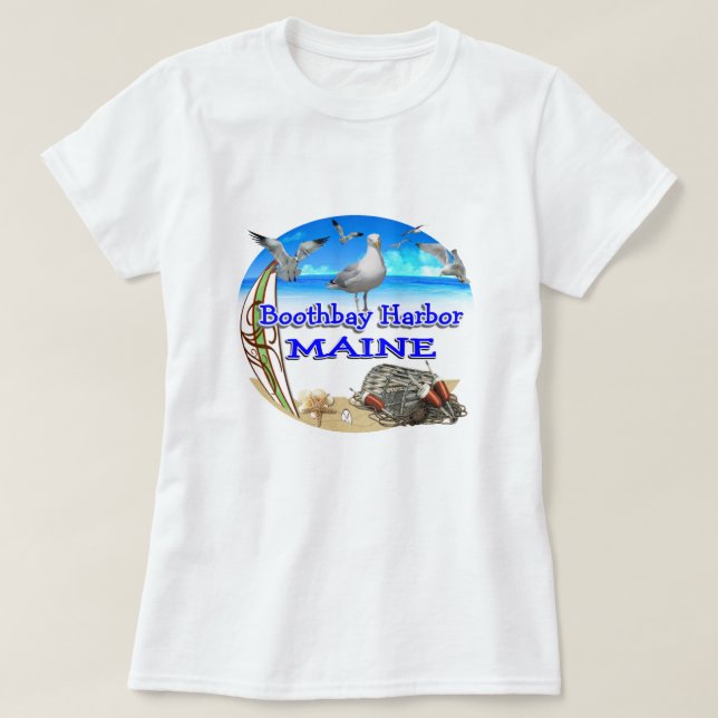 T-shirt Port de Boothbay (Design devant)