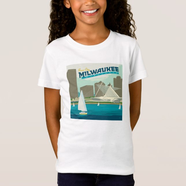 T-Shirt Port de Milwaukee Wisconsin | Ville de Brew (Devant)