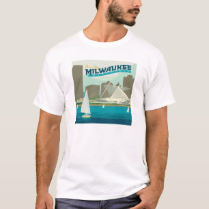 T-shirt Port de Milwaukee Wisconsin Ville de Brew