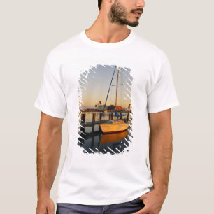 T-shirt Port de Rockport, Texas au coucher du soleil