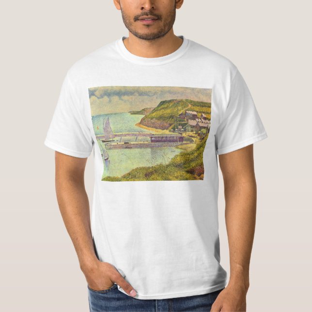 T-shirt Port-en-Bessin, marée haute par Georges Seurat (Devant)
