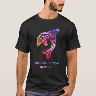 T-shirt Port Protection Alaska Autochtone Américain Orca K