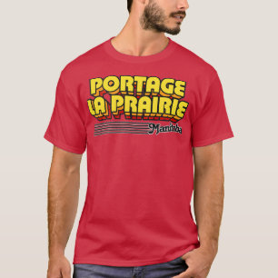 T-shirt Portage la Prairie Manitoba Bandes rétro