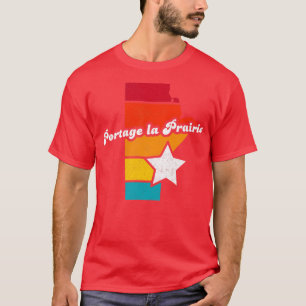 T-shirt Portage la Prairie Manitoba Canada Disques Vintage
