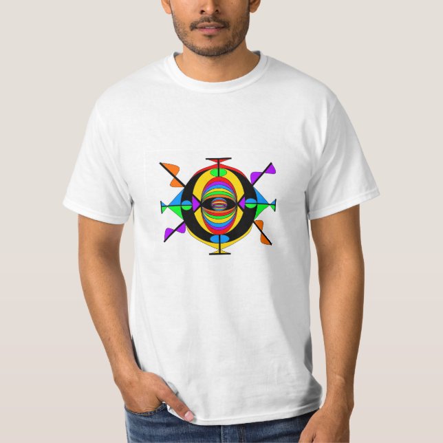 T-shirt Portail énergique = coloré (Devant)