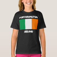 Portarlington, Irlande avec drapeau irlandais Fill