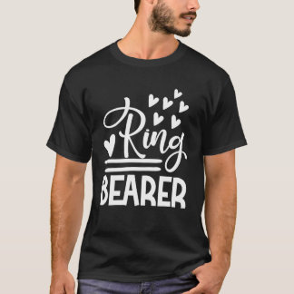 T-shirt Porte-anneau Mignon Mariage Engagé Nouveaux Mariés