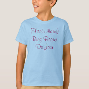 T-shirt Porte-anneaux personnalisé du jour de la fête de m
