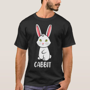 T-shirt Porte-chat charmant vêtements chat lapin cabbit