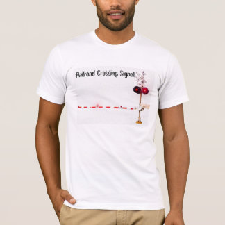 T-shirt Porte de signal de croisement de chemin de fer