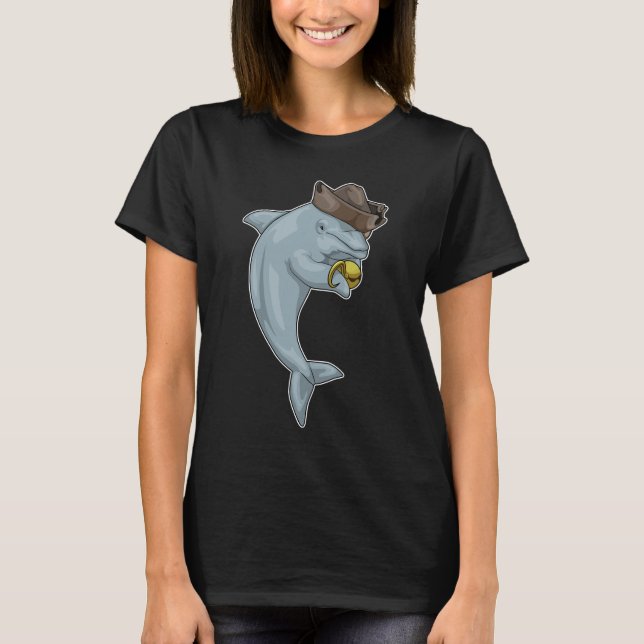 T-shirt Porte du crâne Dolphin Pirate (Devant)