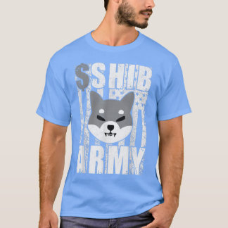 T-shirt Porte-pièce en cristal de cryptomonnaie Shiba Inu 