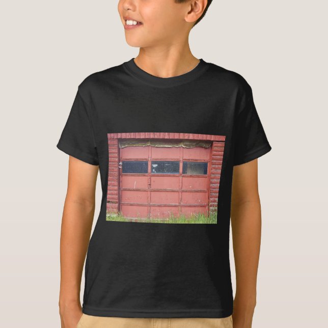 T-shirt Porte rouge de garage (Devant)