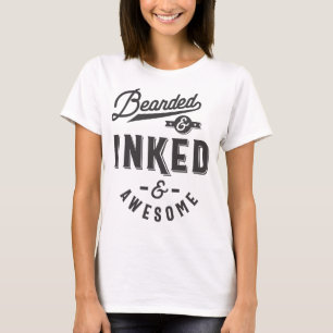 T-shirt Portée Encre et Magnifique Perruque de la barbe de