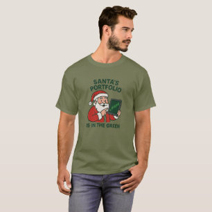 T-shirt Portefeuille de père Noël - Funny Christmas Trader
