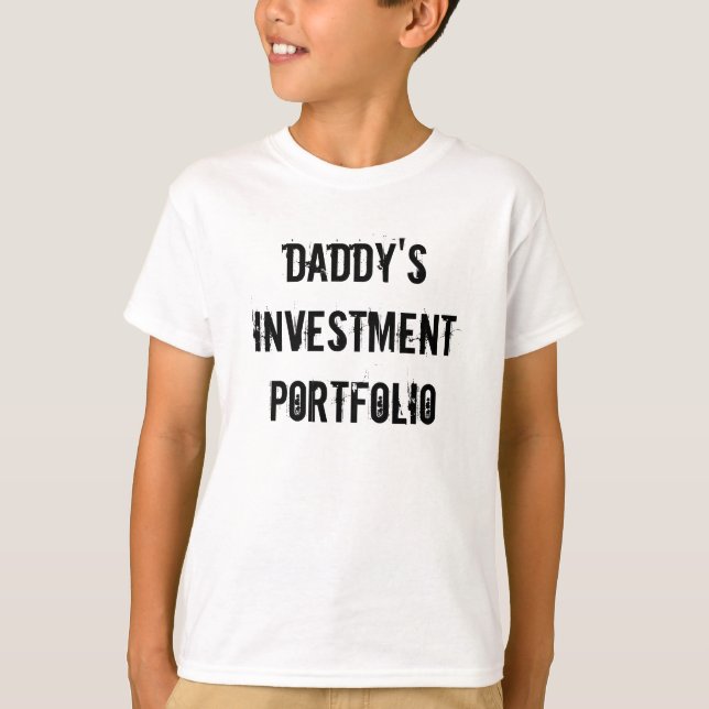 T-shirt Portefeuille de placement du papa (Devant)