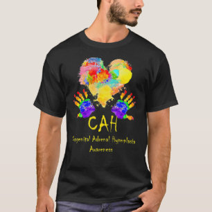 T-shirt Porter Coeur arc-en-ciel Hyperplasie surrénale con