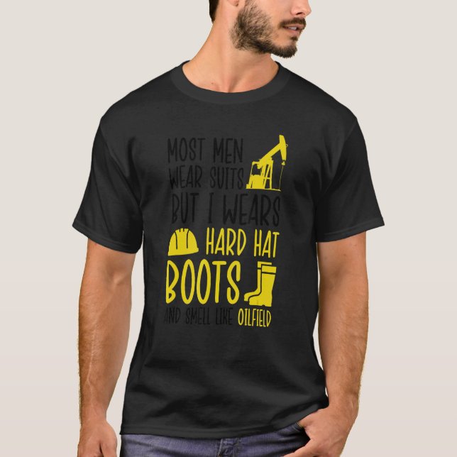 T-shirt Porter Costumes Bottes Odeurs Huile de champ Oilfi (Devant)