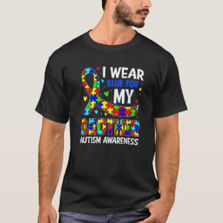 T-shirt Porter Du Bleu Pour Mes Enfants Sensibilisations s