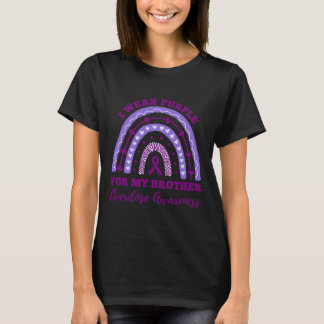 T-shirt Porter le violet pour mon frère surdose de sensibi