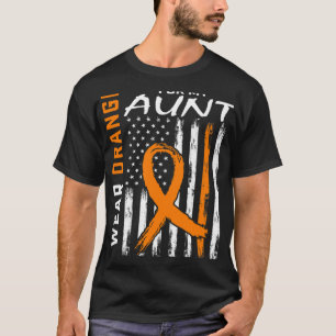 T-shirt Porter Orange pour ma tante Sclérose en plaques