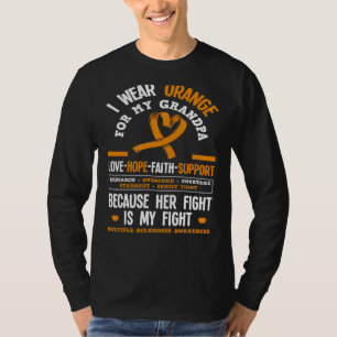 T-shirt Porter Orange Pour Mon Grand-Père Ms Multiple Scel