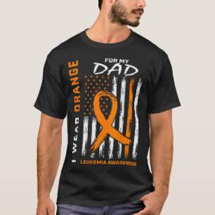 T-shirt Porter Orange pour mon père Leukemia Sensibilisati