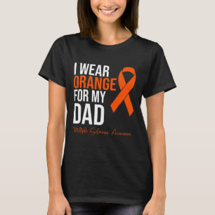 T-shirt Porter Orange Pour Mon Père Ms Warrior Multiple Sc