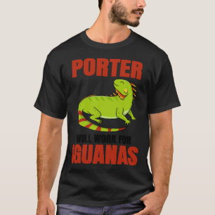 T-shirt Porter Travaillera Pour Les Iguanas