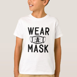 T-shirt Porter Un Masque Signal Simple Avertissement De Ba