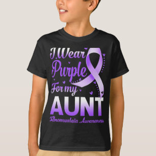 T-shirt Porter Violet Pour Ma Tante Fibromyalgie Sensibili