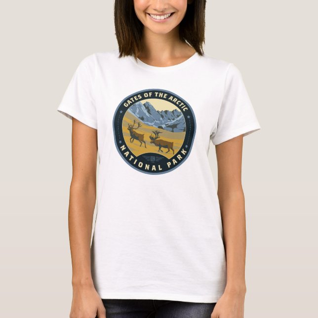 T-shirt Portes du parc national de l'Arctique (Devant)