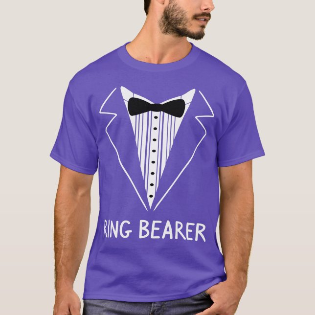 T-shirt Porteur de bague de mariage Tu Cérémonie de bachel (Devant)