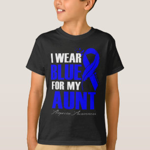 T-shirt Portez Bleu pour ma tante Alopecia