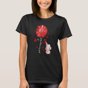 T-shirt Portez la Journée rouge Maladie cardiaque Sensibil