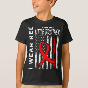 T-shirt Portez le petit frère ruban rouge pour sensibilise