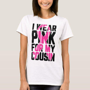 T-shirt Portez Le Rose Pour Mon Cousin Sensibilisation Au