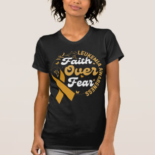T-shirt Portez le ruban orange leucémie cancer sensibilisa