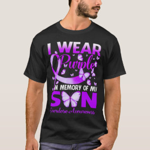 T-shirt Portez Le Violet En Mémoire Pour Mon Fils Adjudica