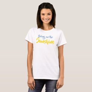 T-shirt Portez les Chemises Jaunes Bleues Soleil