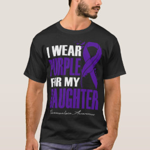 T-shirt Portez Violet Pour Ma Fille Sensibilisation à la F