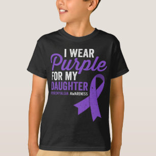 T-shirt Portez Violet Pour Ma Fille Sensibilisation à la F